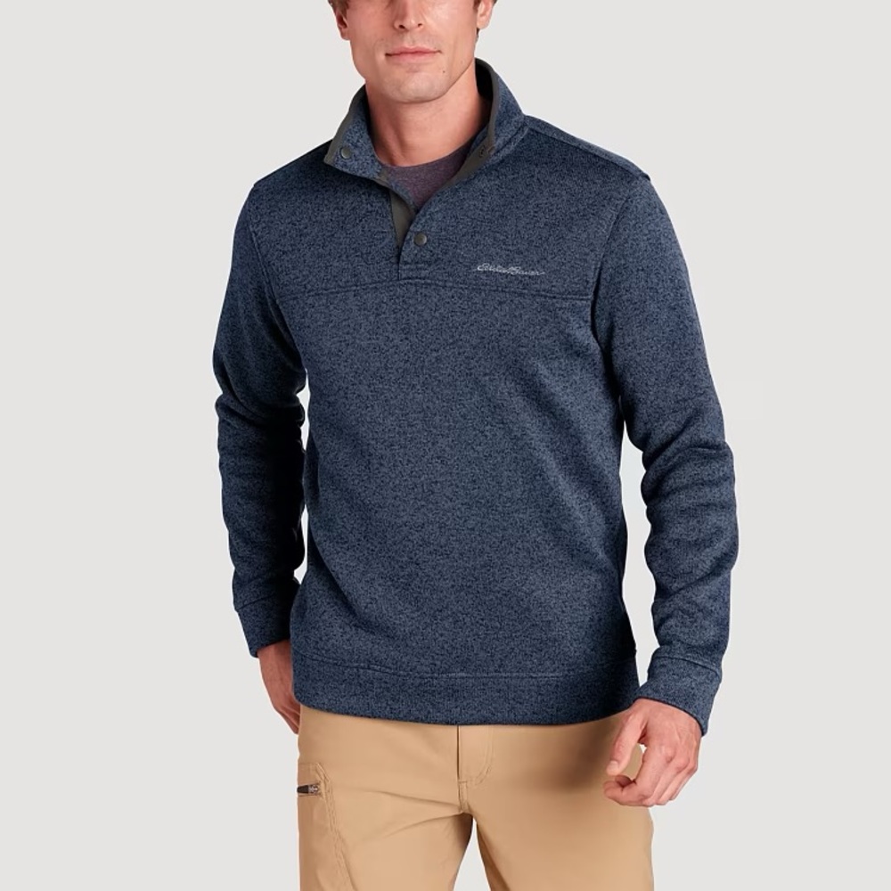 Eddie Bauer Men's Radiator Fleece Snap-Front Pullover
